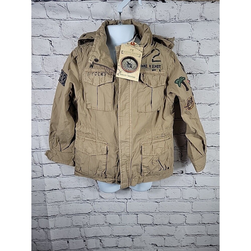 Scotch Shrunk Boys Lightweight Jacket Full Zip NWT Size 4